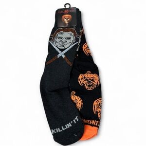 HALLOWEEN Movie Socks NWT One Size Set of 2